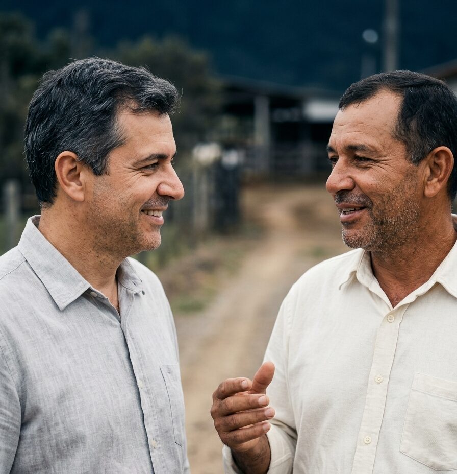 Produtores no campo